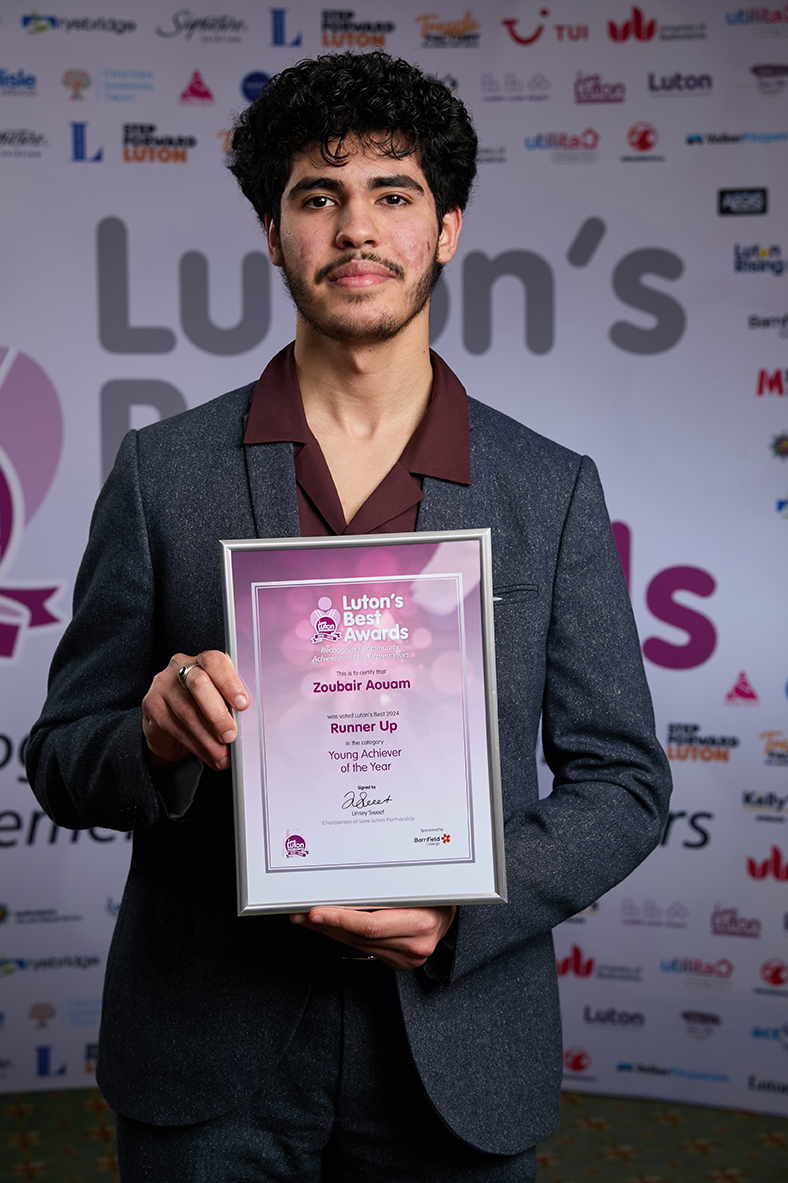 Zoubair Aouam, Runner up of the Young Achiever of the Year Award