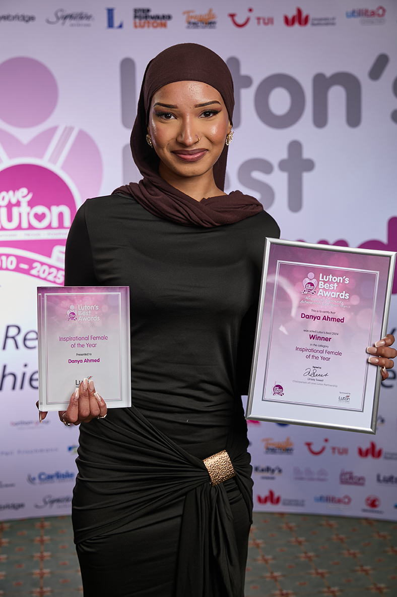 Danya Ahmed, Winner of the Inspirational Female of the Year Award