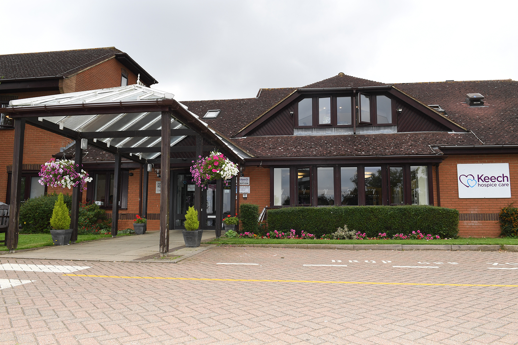 Front Reception of Keech Hospice Care Head Office in Luton